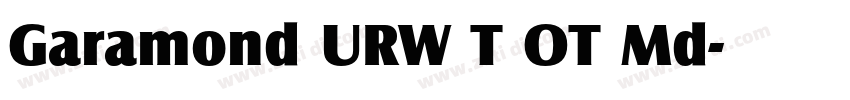 Garamond URW T OT Md字体转换